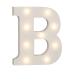 OOTB Beleuchteter Holz-Buchstabe B mit 9 LED