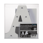 OOTB Beleuchteter Holz-Buchstabe A mit 8 LED