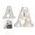 OOTB Beleuchteter Holz-Buchstabe A mit 8 LED