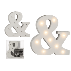OOTB Beleuchtetes Holz-Zeichen & mit 9 LED