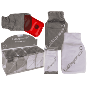 OOTB Handwärmer Wärmflasche mit Fleeceüberzug