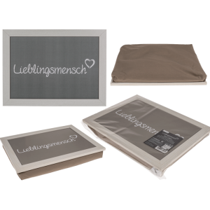 OOTB Kissen-Tablett Lieblingsmensch ca. 43 x 325 cm