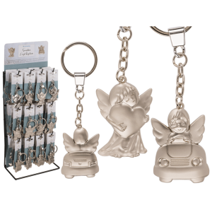 OOTB Metall-Schlüsselanhänger Schutzengel ca. 5 cm