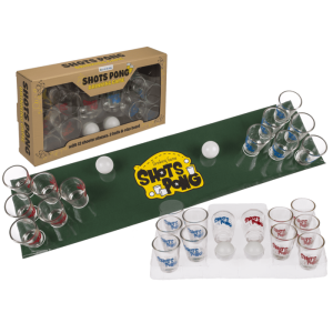 OOTB Trinkspiel Shots Pong mit 2 Bällen Spielfeld &