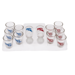 OOTB Trinkspiel Shots Pong mit 2 Bällen Spielfeld &