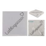 OOTB Weiße Papier-Servietten Lieblingsessen