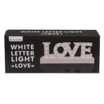 OOTB Weißer Schriftzug Love mit 27 warmweißen...