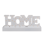 OOTB Weißer Schriftzug Home mit 28 warmweißen LED