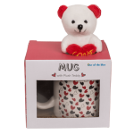 OOTB Weißer Becher mit kleinen Herzchen &