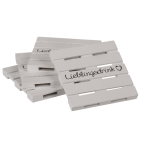 OOTB Weißer Holz-Untersetzer Lieblingsdrink