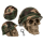 OOTB Spardose mit Schloss Totenkopf mit Armyhelm &