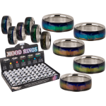 OOTB Edelstahl-Stimmungsring Waves 4 Größen