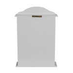 OOTB Weißer Holz-Schlüsselkasten mit naturfarbener Tür