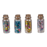 OOTB Textil-Armband mit Glasperlen & Metall-Anhänger