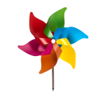 OOTB Bunte Windmühle ca. 27 cm