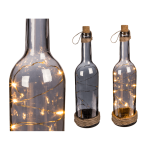 OOTB Rauch-Glasflasche mit 10 warmweißen LED