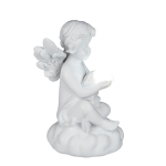 OOTB Sitzender Engel mit LED-Kugel (inkl. Batterie)