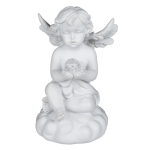 OOTB Sitzender Engel mit LED-Kugel (inkl. Batterie)
