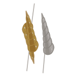 OOTB Party-Foto-Verkleidung auf Stick Einhorn