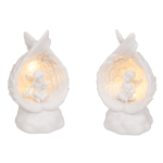 OOTB Sitzender Engel im Flügel mit warmweißen LED