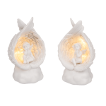 OOTB Sitzender Engel im Flügel mit warmweißen LED