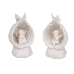 OOTB Sitzender Engel im Flügel mit warmweißen LED