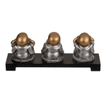 OOTB Sitzende Deko-Figur Buddha (nichts böses sehen