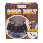 OOTB Schwarzer Flaschenhalter Bier-Gürtel 123 cm