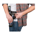 OOTB Schwarzer Flaschenhalter Bier-Gürtel 123 cm