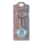 OOTB Doppelseitiger Metall-Schlüsselanhänger Mandala