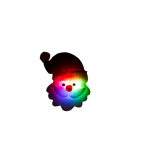 OOTB Weihnachtsmann-Button Blinkie mit LED