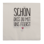 OOTB Weiß/Graue Papier-Servietten