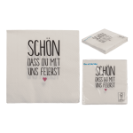 Servietten, Schön dass du mit uns feierst 33 x 33...