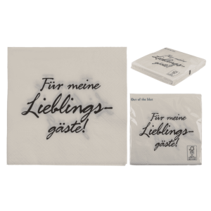 OOTB Weiß/Graue Papier-Servietten