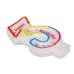 OOTB Geburtstags-Zahlenkerze 3 ca. 7 x 1 cm