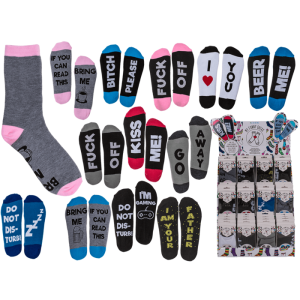 OOTB Socken mit lustigen Sprüchen Einheitsgröße