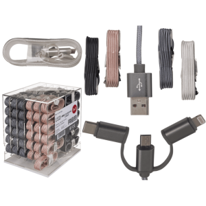 OOTB USB-Ladekabel 3 in 1 L: ca. 14 m 96-teilig &