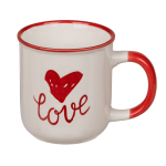 OOTB New Bone China-Becher mit rotem Herz Love &