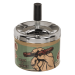 OOTB Metall-Druckaschenbecher Tobacco D: ca. 10 cm