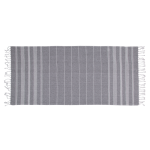 OOTB Weiß/graues Fouta-Hamamtuch (für Sauna & Strand)