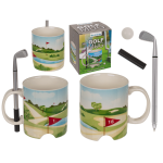 OOTB Becher Golfplatz mit Kugelschreiber