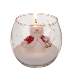 OOTB Kerze im Glas Schneemann & Weihnachtsmann