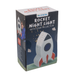 OOTB Nachttischleuchte mit Sternenprojektor Rakete