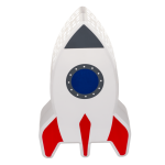 OOTB Nachttischleuchte mit Sternenprojektor Rakete