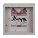 OOTB Holz-Spardose Happy Birthday im Rahmen