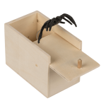 OOTB Grusel-Spinne in Holzbox ca. 9 x 6 x 65 cm