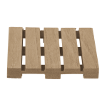 OOTB Naturfarbene Holz-Untersetzer Palette