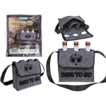 OOTB Graue Umhängetasche aus Filz Beer to go