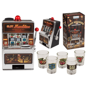 OOTB Trinkspiel Spielautomat mit 5 Shooter-Gläsern