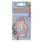 OOTB Geburtstags-Zahlenkerze 5 ca. 7 x 1 cm